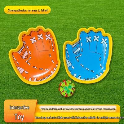 Saugnapf-Wurf- und Fang-Leuchtball-Spiel: Interaktives Spielzeug für draußen für Eltern und Kinder