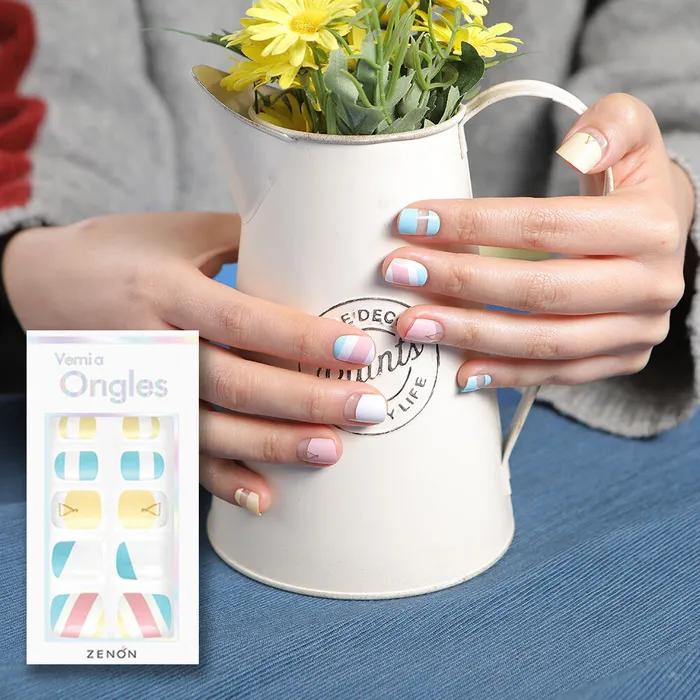 Free Glue Gel Nail Tips - 05 Charr Cotton Candy