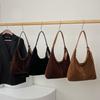 Lazy Large Capacity Single Shoulder Underarm Bag Retro Business Carry-On Tote Bag