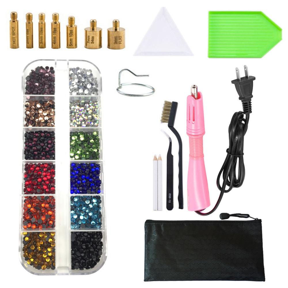 Rhinestone Setter Kit: DIY Hotfix Glue and Flatback Rhinestones with Setting Tools