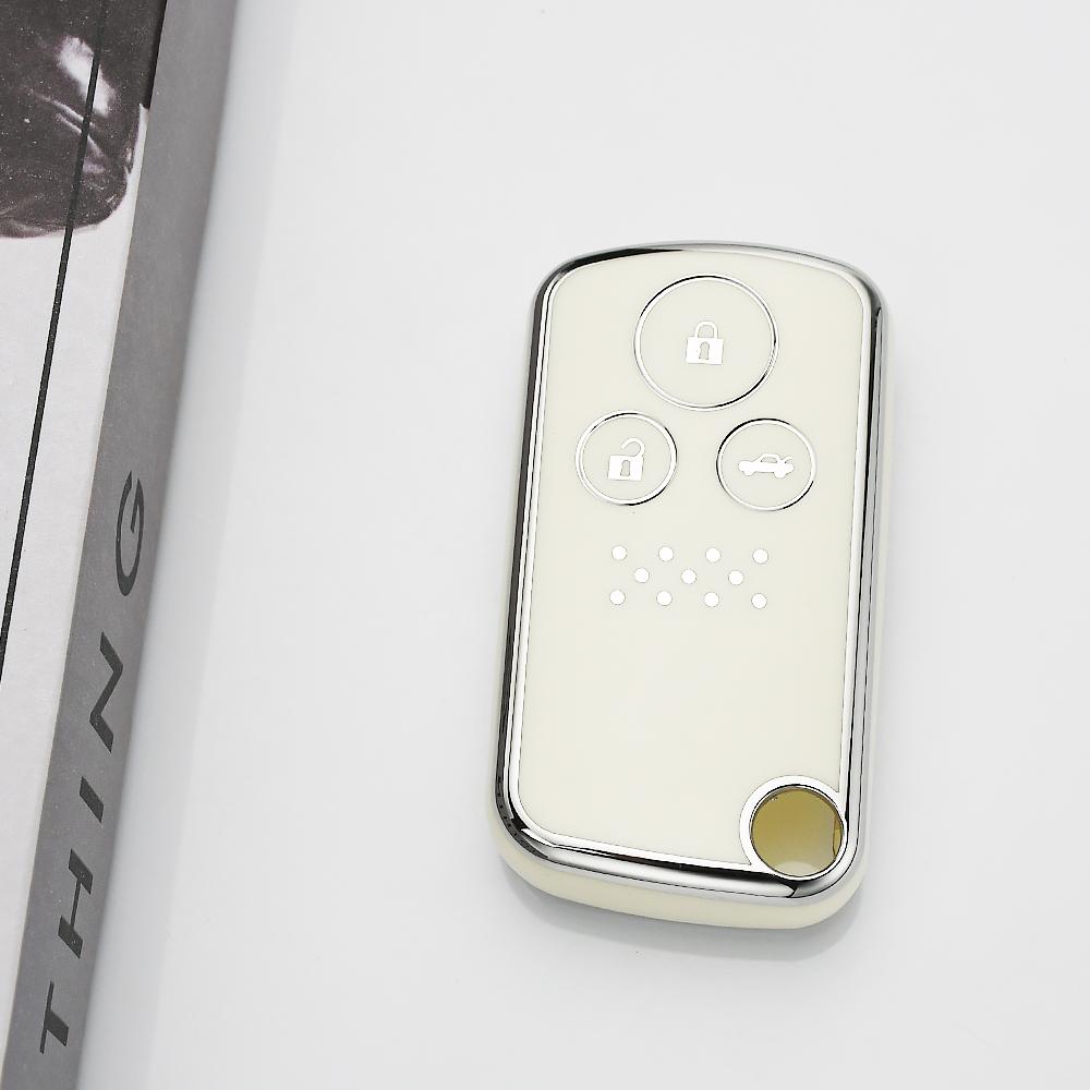 For Honda Freed Spike Step WGN RG1 Spada CRZ CRV Fit Shuttle Fried TPU Shell Holder Car Key Fob Case Cover Accessories