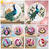 CHENISTORY 20x20cm Frame With Needle Felting Painting Kit For Beginner Animal Wool Felting Painting Handmade Felt Needles