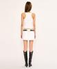Panyoung Damaged Mini Skirt White