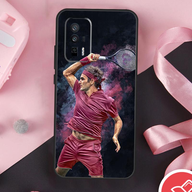 Tennis Roger Federer RF Case For Xiaomi 13T 11T 12T Pro 12 Lite 13 14 Ultra POCO F6 F5 M6 X3 X5 X6 Pro F3 M5s Cover
