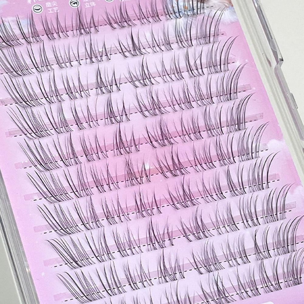 DIY Fox Style False Eyelash 10 Rows 8-14mm Soft Natural Curly Foxes Cluster Segmented Eyelash Extensions Lashes Makeup Tool