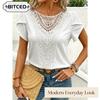 BITCED Women's Fashion Casual Short Sleeve O-Neck Blouses & Shirts
