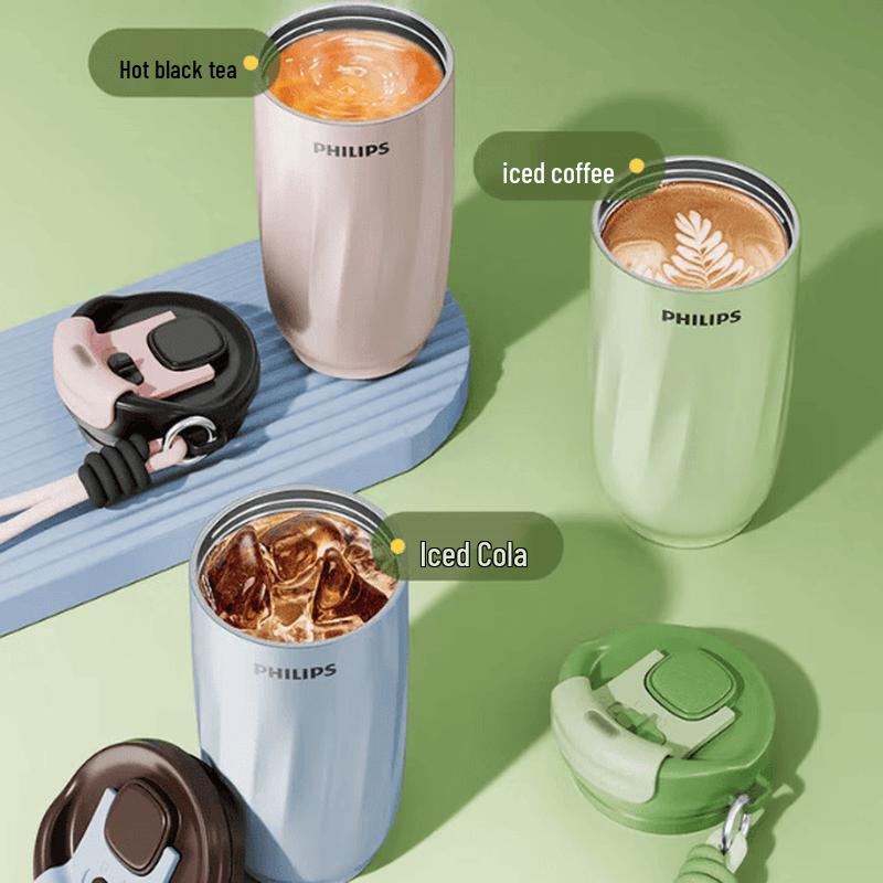 Philips AWP2558 Travel Insulated Coffee Mug with Temperature Display