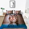 Home Textiles Bedding Suit with Pillowcase 3D Wolf Printed King Double Size Comforter Duvet Cover Bed Sets