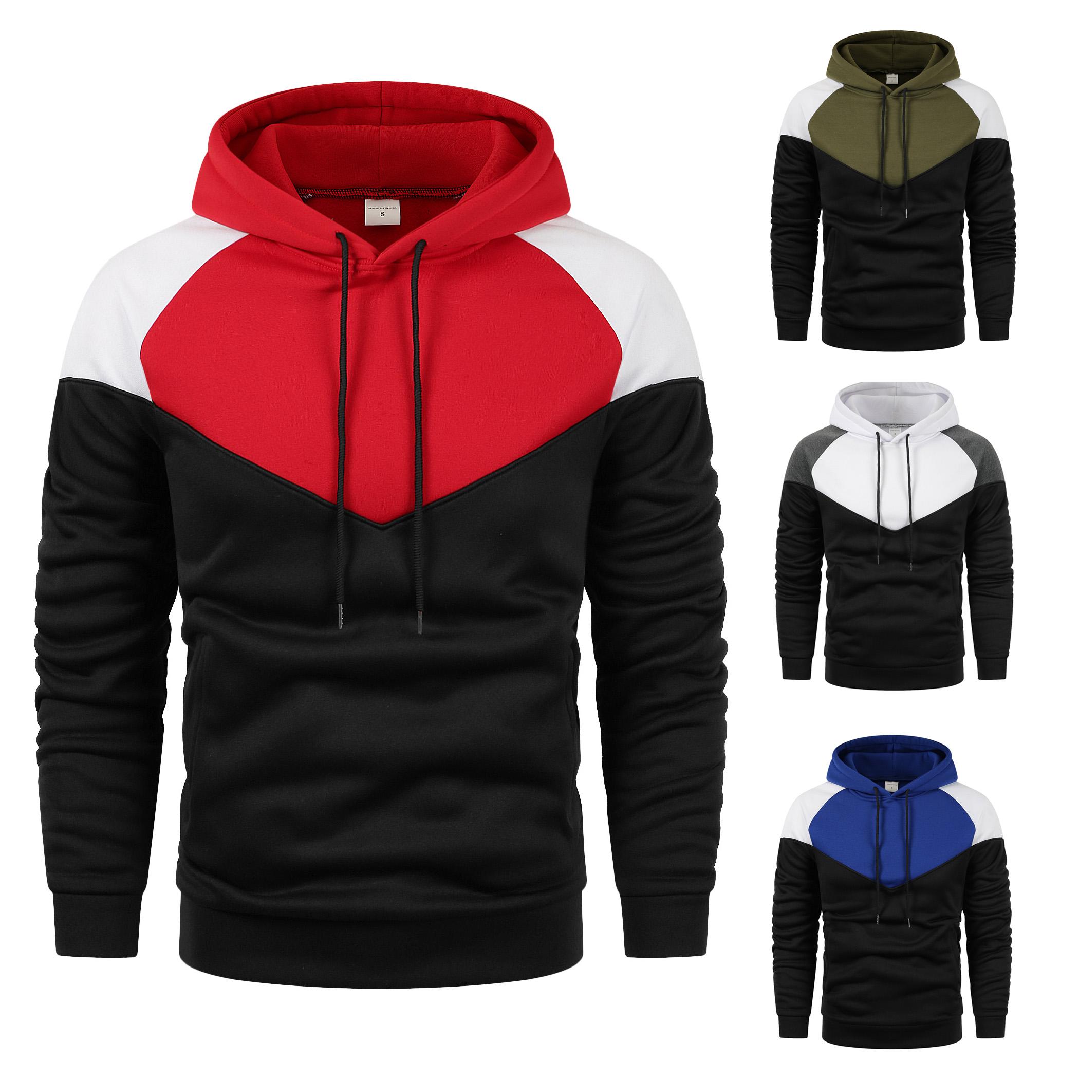 

2024 Осень и зима Новый пуловер с капюшоном большого размера с разноцветным принтом и принтами для пар S