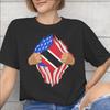 Trinidad and Tobago Flag Football Printed T Shirt Unisex Unisex Cotton Tee Shirt Clothes
