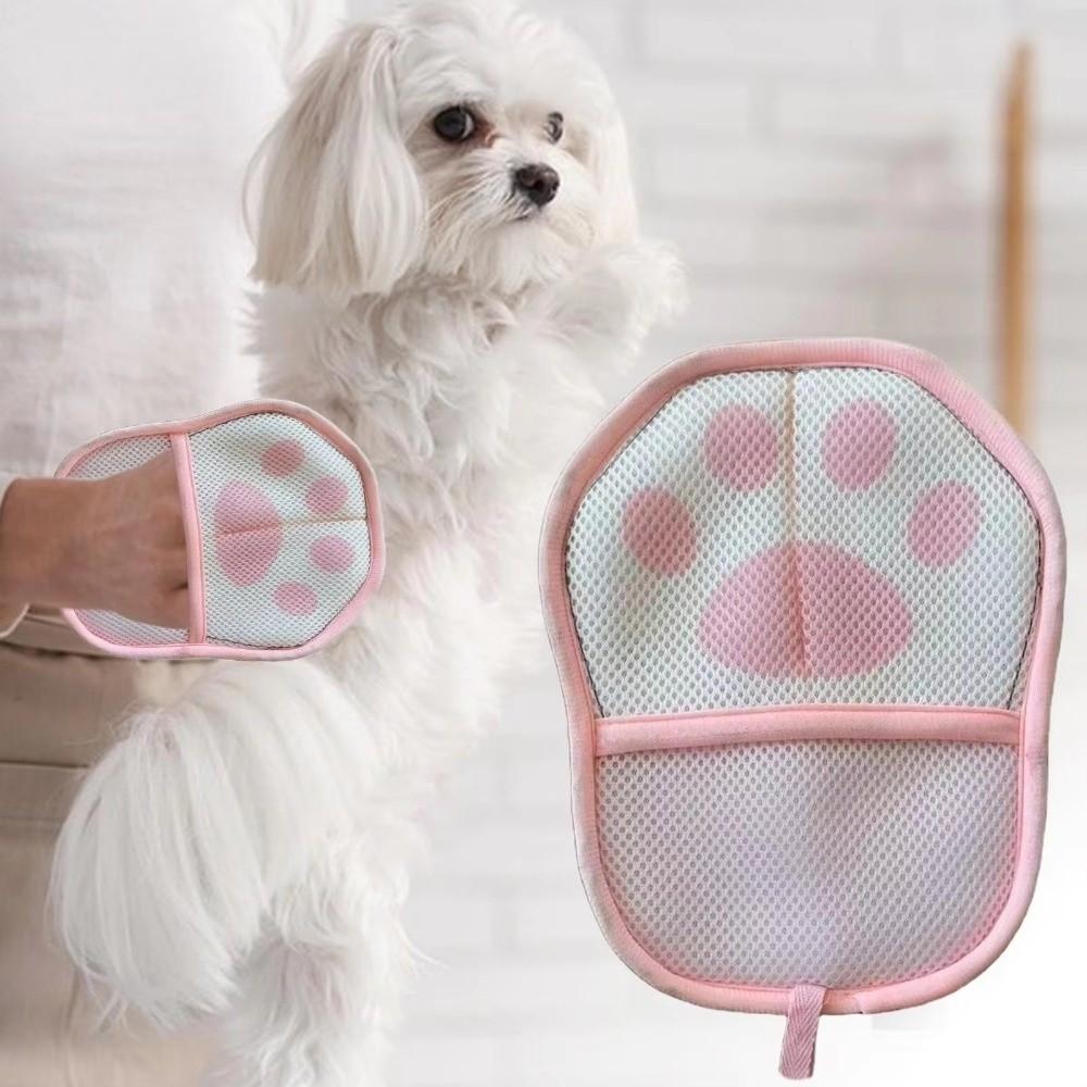 2Pcs Cat Paw Electrostatic Gloves Cute Pet Grooming Glove Cat Hair Cleaning Glove  Pet Accessories