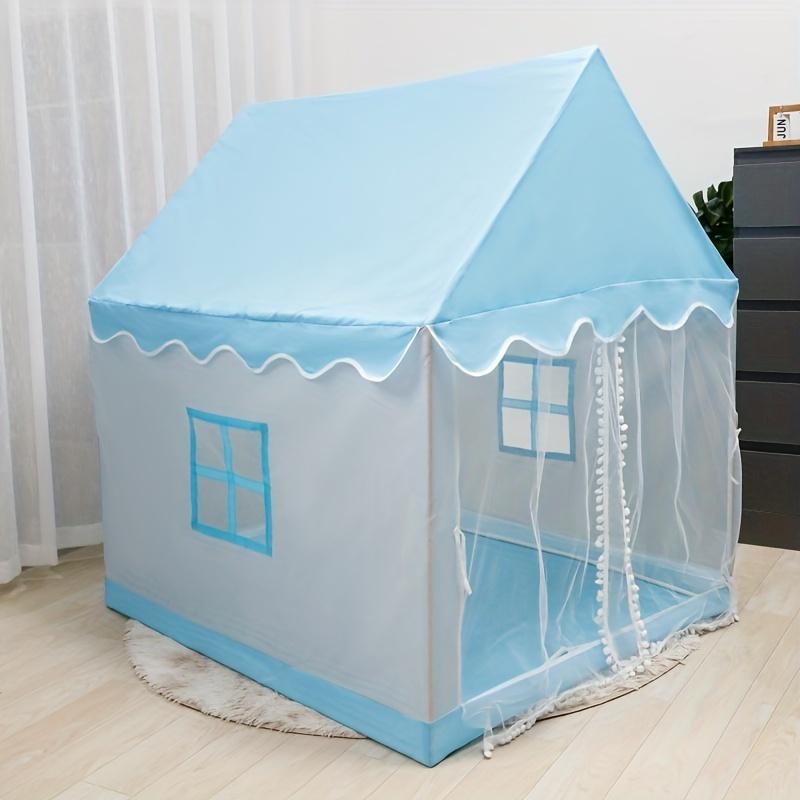 

Youngsters Indoor Play Tent - Pink/Blue/Yellow, Polyester & PVC, Perfect for Home Play & Kindergarten Pretend House синій