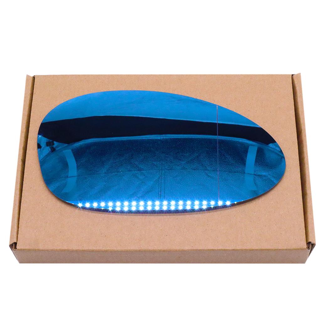For BMW 1 3 Series E90 Mirror Wide Angle Convex Side Mirror Glass Rearview Mirror Blue For E92 E91 E93 E82 E88 E86 E85 2005-2009