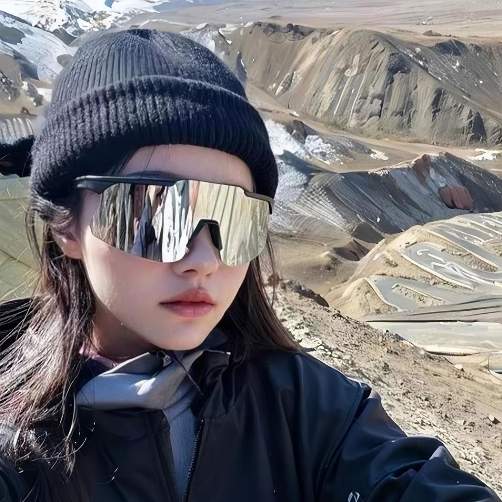 New trendy sports sunglasses outdoor day and night running windproof mountaineering eye protection sunglasses