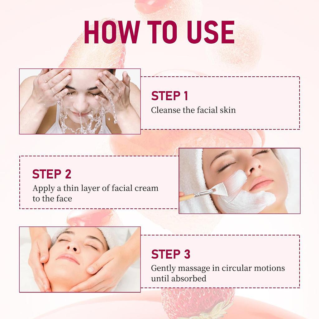 Strawberry Cake Nourish Face Cream-Deeply Moisturizing And Nourishing Face-Suitable For All Skin Types, 100ml