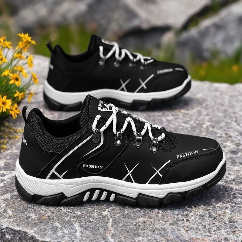 

Мужская обувь лето новая мужская универсальная рабочая обувь черная нескользящая обувь для хайкинга ретро зеленая рабочая обувь 39 [Default shoe box]