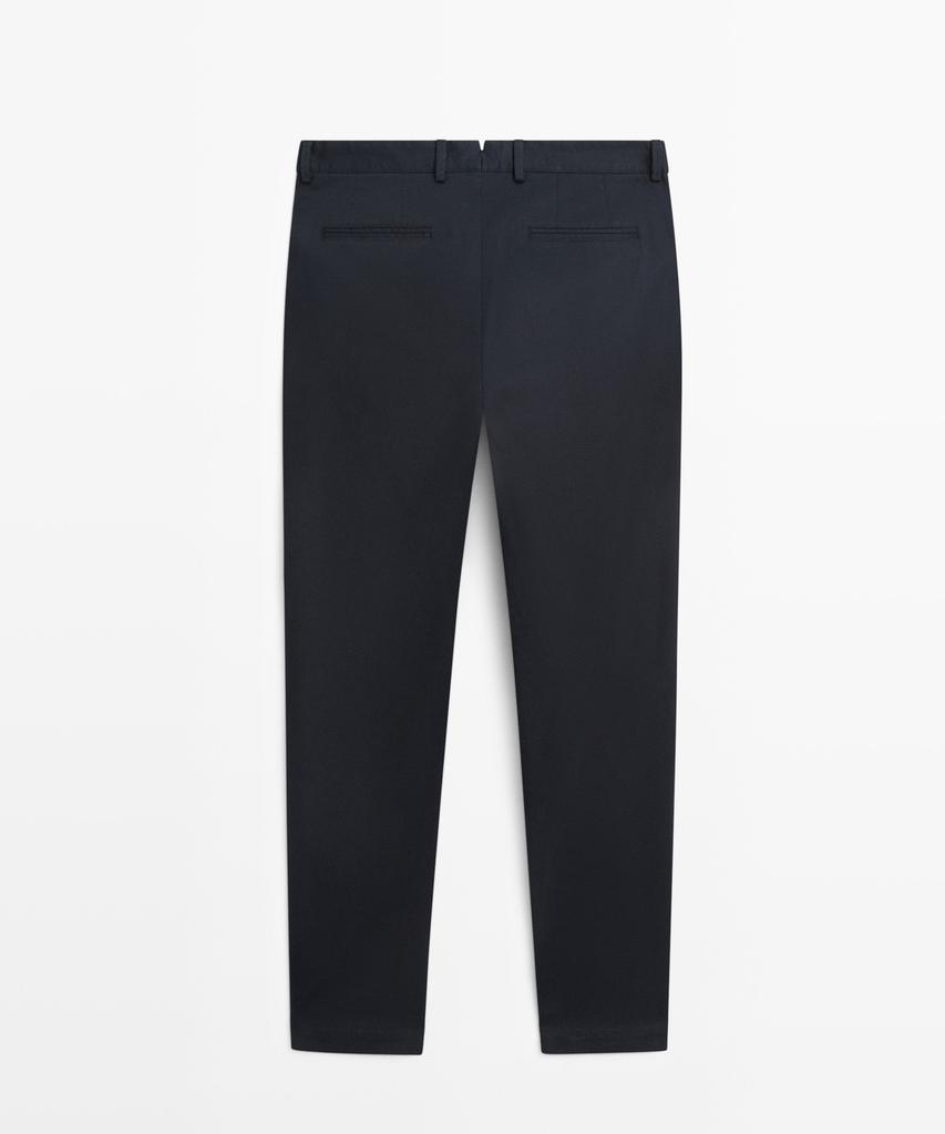 Masimodutti Slim Fit Textured Pants