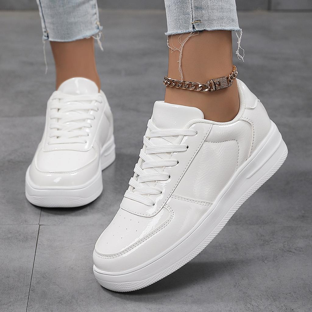 New breathable little white shoes, student trend versatile platform sports and leisure board shoes