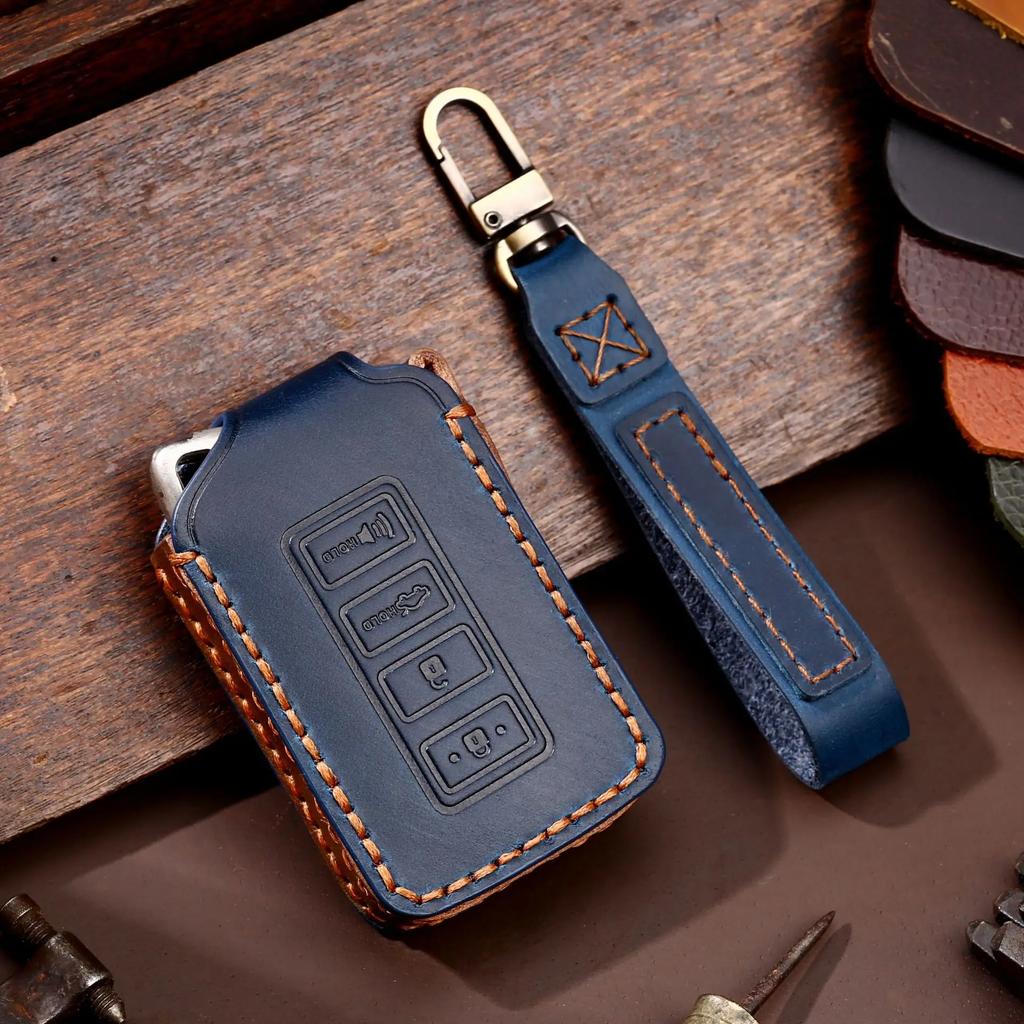 Car Key Case Cover Fob Protector Leather Keychain Holder Accessories for Lexus Rx300 200t Nx200 Nx300h Es250 Lx570 Keyring Bag