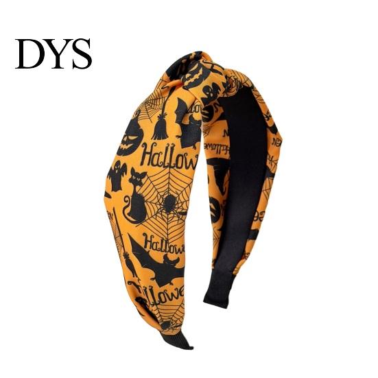 Daily Makeup Face Washing Headband Halloween Headbands for Women Girls, Wide Knotted with Witch Spider Web Themed Hair Styling Tools Ghost Pumpkin,