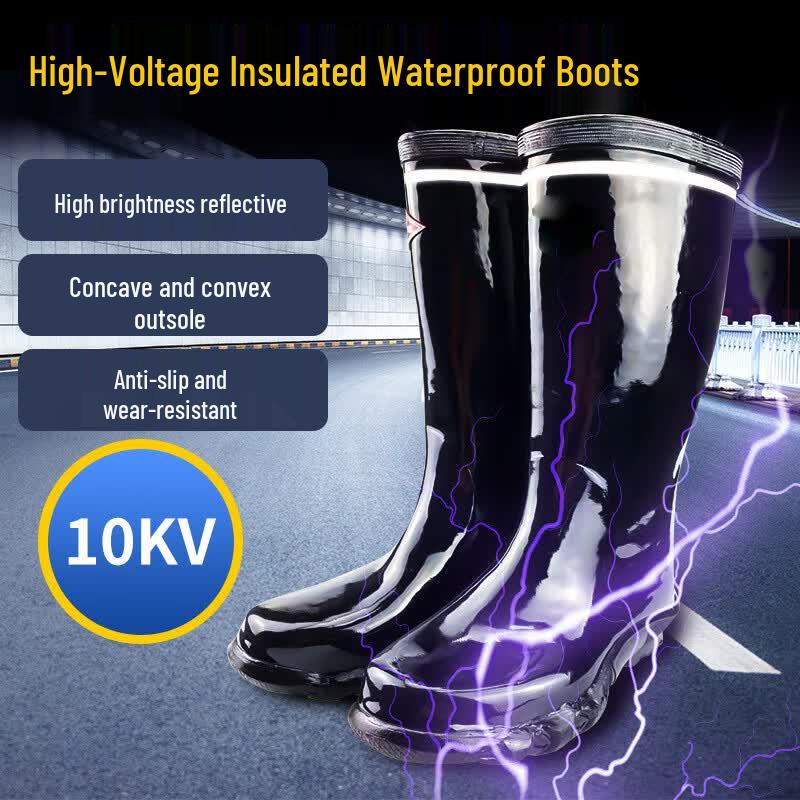 10KV High-Voltage Electrician Insulation Waterproof Boots Not Specified