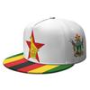 Zimbabwe Free Custom Made Name Logo Flat Brimmed Cap Nation Flag Zw Country College Zimbabwean Print Photo Text Hip-hop Hat