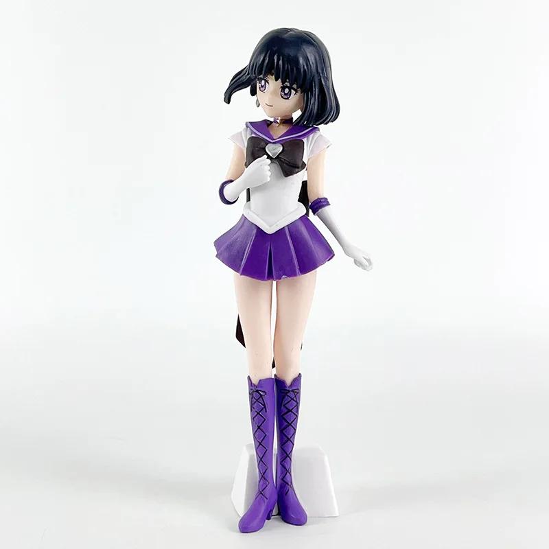 23cm Anime Sailor Moon Meiou Setsuna Figure GLITTER&GLAMOURS Kaiou Michiru Tenoh Haruka Tomoe aru PVC Model Toys Kids Gifts