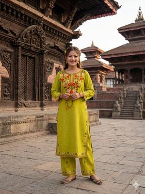 Dámský partywear Bollywood Kurta Pant Set Indický Pakistánský Salwar Suit Kurti