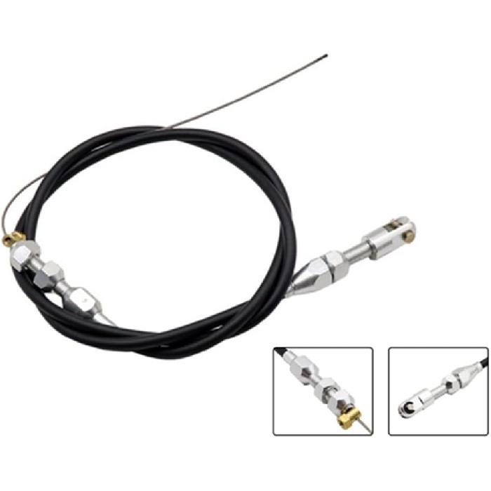 Throttle Cable Bracket Anodized and 36" Throttle Cable for Holley Hi-Ram LSX