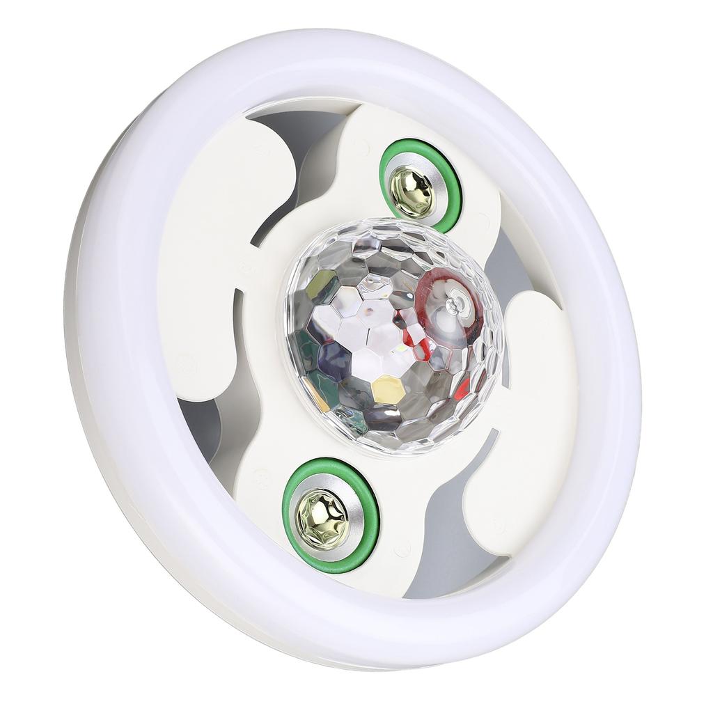 LED Bluetooth Music Light with Double Speaker Wireless 48W E27 RGB Color Changing Music Lamp with Remote Control 86‑265V