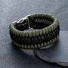 Handmade Paracord Rainbow Weave Survival Bracelet for Men Women Metal Buckle Outdoor Emergency Rope Wristband Couple Jewelry New