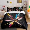 Colorful Abstract Burst Pattern. Bedding Sets Duvet Cover Sets Duvet Covers Pillowcases(1 * Duvet Cover 2 * Pillowcases Without Duvet Insert)