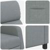 Recliner Light Gray Fabric