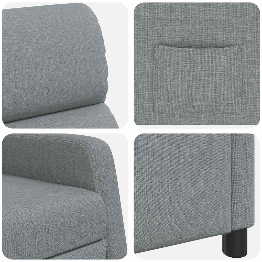 Recliner Light Gray Fabric