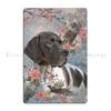 Hunting Pheasant with German Shorthaired Pointer Bird Hunting Season Ready To Hunt Metal Wall Plaque Print Tin Sign Poster