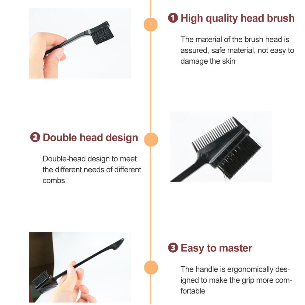 7pcs 2 In 1 Eyebrow Brush Comb Brushes Professional Eyebrow Comb Eyelash Makeup Beauty Brush