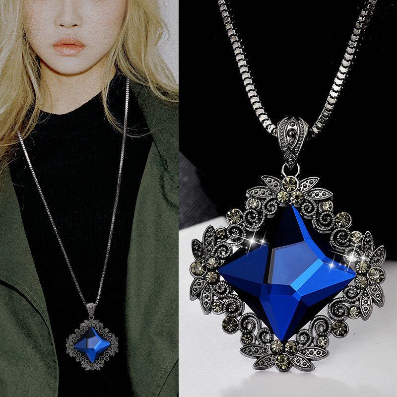 Kristall Diamant Halskette