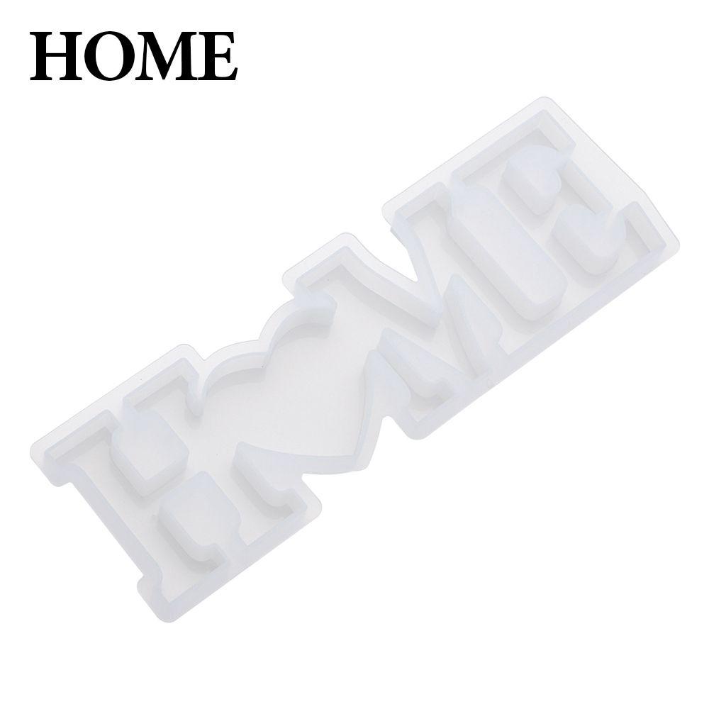 DIY Crafts LOVE/HOME Casting Crystal Glue Molds Silicone Mould Jewelry Making Tool Letters Resin Mold