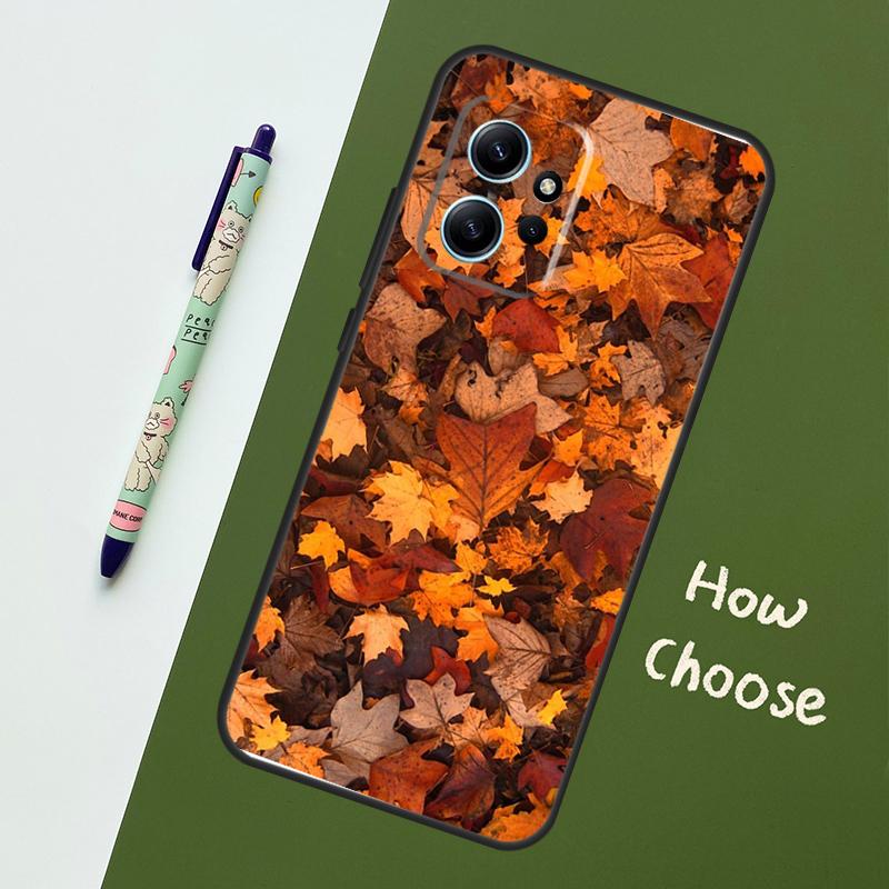 Autumn Leaves Case For Xiaomi Redmi Note 11 12 10 Pro 8 9 Note 12S 11S 9S 10S Redmi 12C 9C 10C 12 Cover