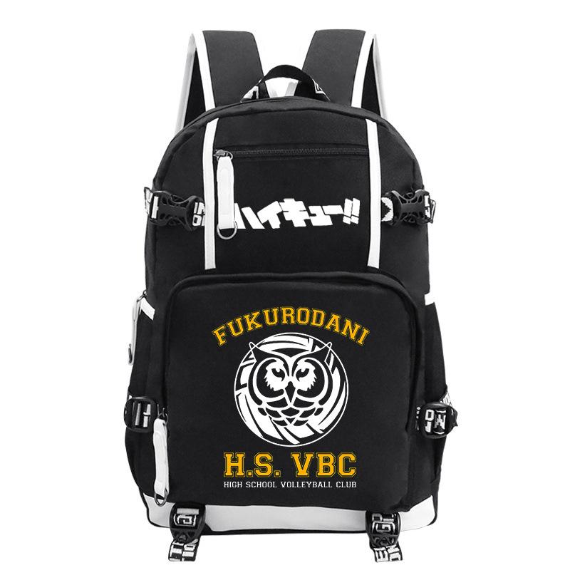 Japanese Cartoon Print Teen Student Schoolbag Outdoor Leisure Large Capacity Travel Backpack