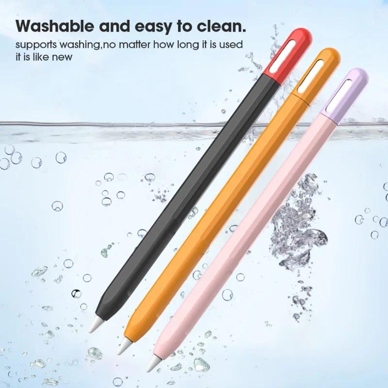 Pencil Case for Apple Pencil Pro Color Matching Soft Silicone Ultra Thin Protective Cover for IPad Pencil Pro Pencil 2