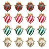 Christmas Bauble Balloons, 4-Pack for Family Gatherings, Dessert Tables, Holiday Parties, and Individual Hanging Displays
