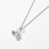 Argento Sterling 925 Sexy Ciglia La Mano di Fatima Turchese Ciondolo Occhio Blu Fortunato Collana Per Donne Gioielli Preziosi Regalo