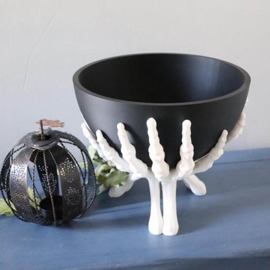 Skeleton Hand Bowl Removable Black Bowl Multifunctional Gothic Decoration Horror