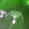 LED Outdoor Hanging Fiber Optic Parachute Jellyfish Light