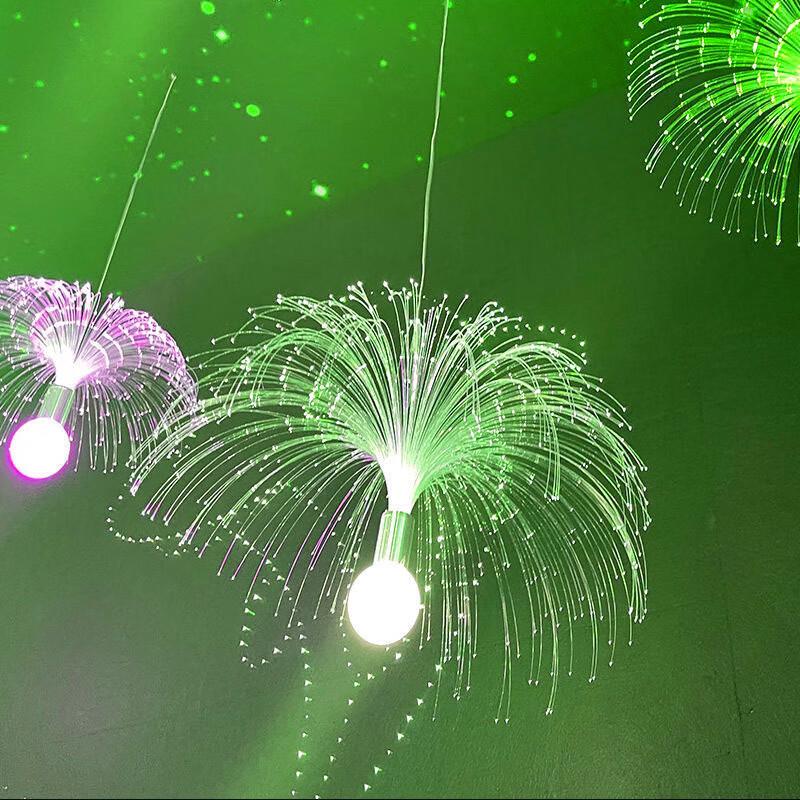 LED Outdoor Hanging Fiber Optic Parachute Jellyfish Light