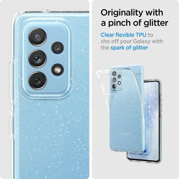 Etui do Samsung Galaxy A72 Spigen Liquid Crystal Glitter Przezroczyste