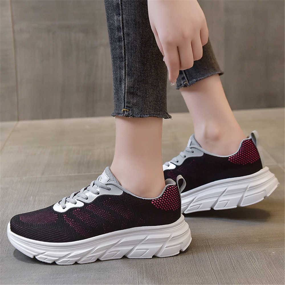 Fashion Net Lace Up Casual Sneakers For Women Size 43 Women Shoes Green Loafers Sport Krasofka Sho Sneackers Top Comfort Shooes