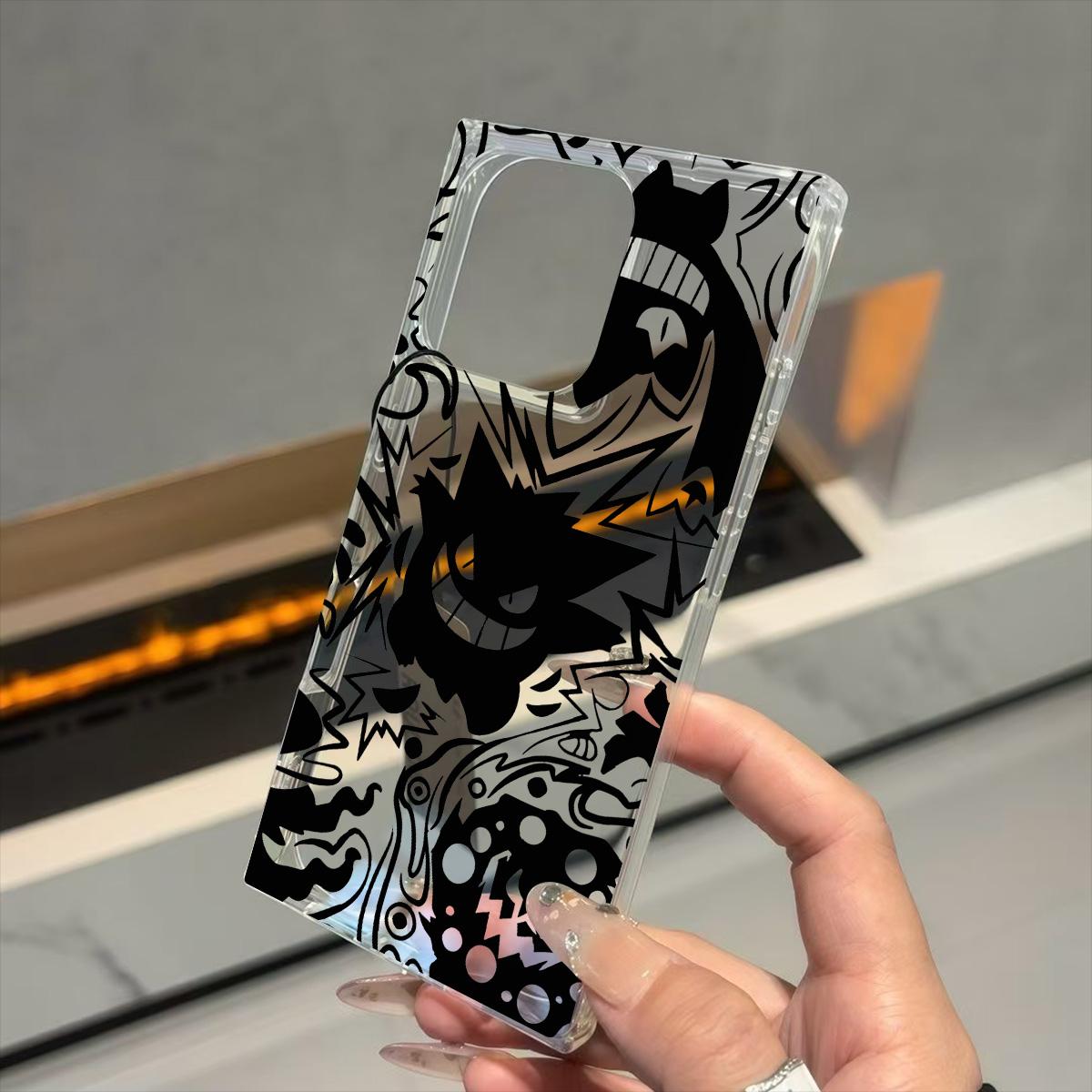 

Transparent Square Back Tube Case Casing Protection For iPhone 15 Plus 11 13 14 Pro Max 16 ProMax 12 Anti-Oxygen,Ghost Genghoul Pattern iphone 11 ProMax