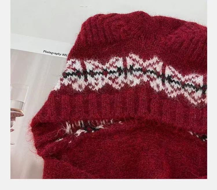 Damen Niedliche Kleine Bär Strickmütze: Warm, Winddicht, Ohrenschutz, Kältebeständig, Plüsch für Herbst und Winter